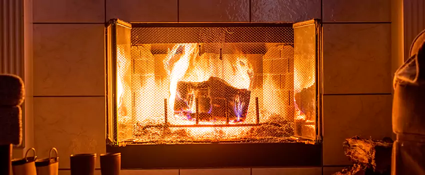 Mendota Hearth Landscape Fireplace Installation in Schertz, Texas