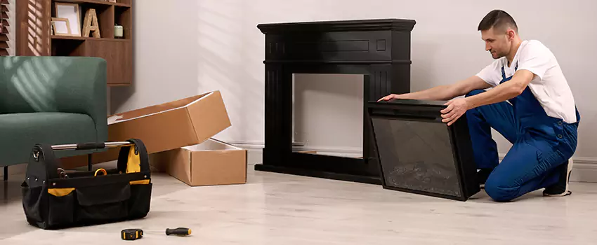 Old Rusted Metal Fireplace Repair And Replacement in Schertz, TX